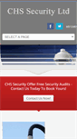 Mobile Screenshot of chs-security.co.uk